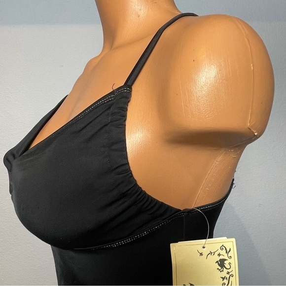 Nwt Magic Bra Cleavage Enhancement One Piece Black Swimsuit (SW22) - Picture 3 of 14